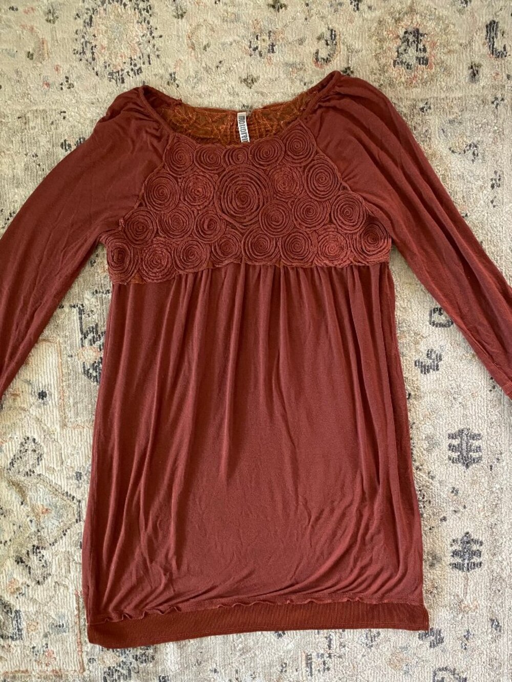 Monoreno burnt orange blouse